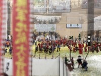 犀ヶ崖資料館展示模型資料・三方ヶ原合戦(織田徳川陣営からの眺望)